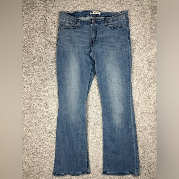 Levi's Jeans Womens 31 524 Too Super Low Boot Cut Light Wash Classic Low Rise - Picture 1 of 4